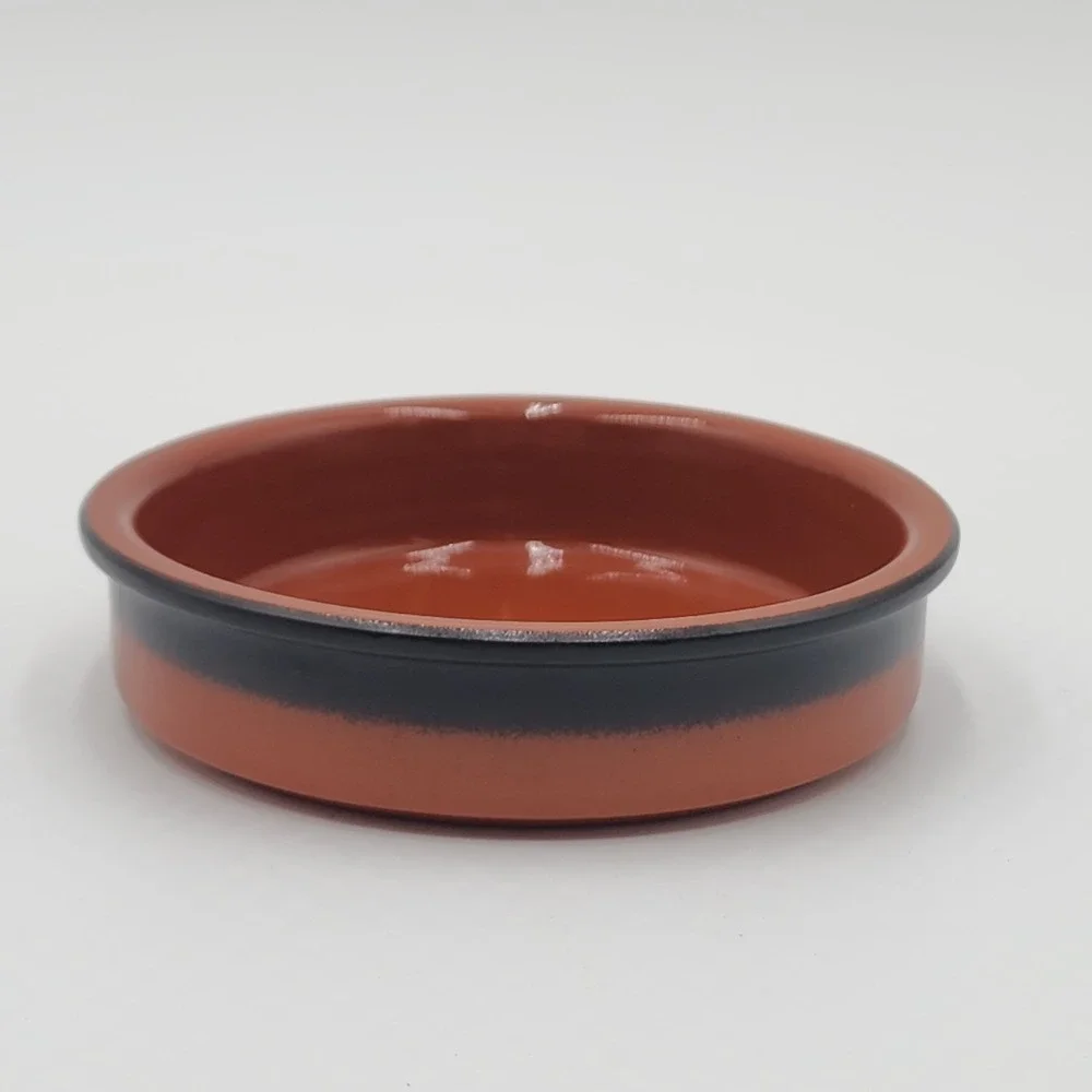 Cermer Terracotta Ramekin Round Pottery Baking Dish Glazed Stoneware Replacement